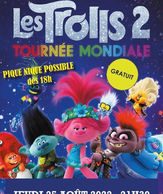 Ciné de plein air : “Trolls 2”