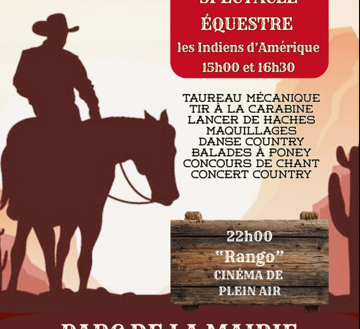 Le Far West s’invite à la fête communale !